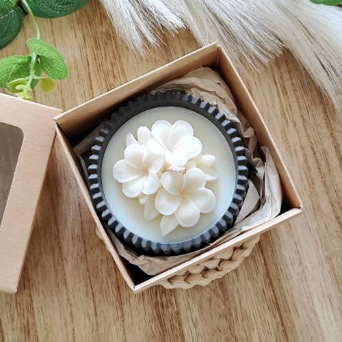 Jar Candle with Flower