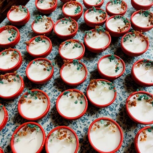 Round diya candle (1pc)