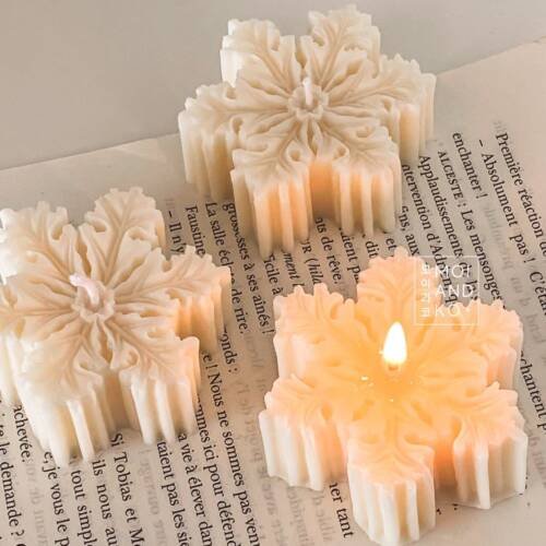 Snow falke candles
